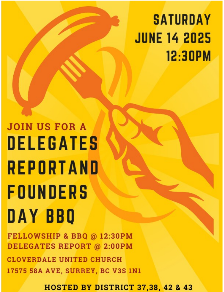 Founders Day BBQ & Delegates Report